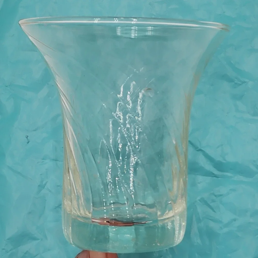 Unmarked clear glass